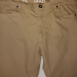 SKAZI MEN'S COMFORT STRETCH SKINNY FIT KHAKI  PANTS